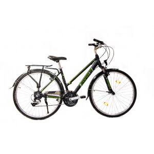 Corelli Forista könnyűvázas női trekking kerékpár 18" Grafit-Zöld