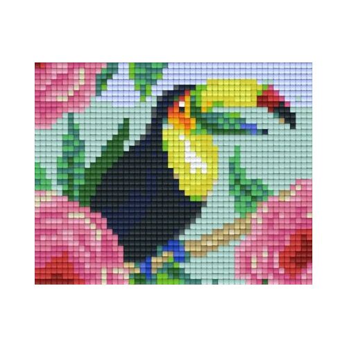 Pixelhobby Tukán szett, pixel kirakó készlet gyerekeknek és felnőtteknek - Pixel kirakó