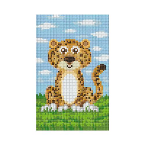 Pixelhobby Párduc szett, pixel mozaik gyerekeknek - Pixel kirakó
