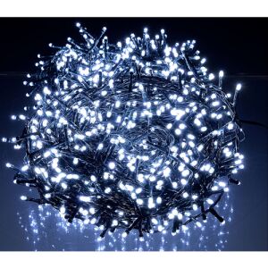 960 LED-es Fényfüzér - Hideg Fehér - 12,4m