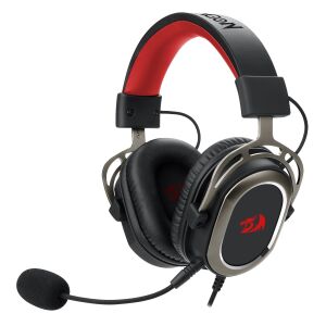 Redragon H710 Helios Gaming Headset - Fekete és Piros, 7.1 Surround Hangzás - Redragon