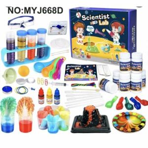 Tudományos készletek gyerekeknek, 70 laboratóriumi kísérlet, Oktatási tudományos készlet, Játék laboratóriumi szemüveggel 8 éves kortól