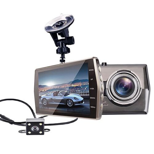 Full HD Автомобилна Камера с Камера за Заден Ход и LCD Екран