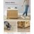 Kézzel fonott rattan stílusú szennyeskosár 3 rekesszel 140L 113747492