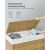 Kézzel fonott rattan stílusú szennyeskosár 3 rekesszel 140L 113747492