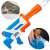 Nerf Super Soaker Twister water blaster, blue and white, with double water jets, close-up of details