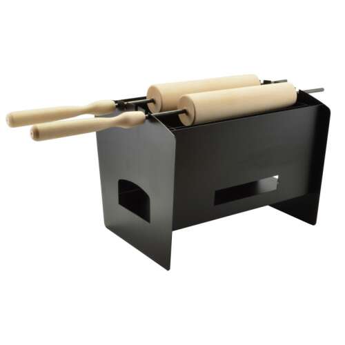 Kürtőskalács Sütő Szett - 2 db Sütőfa - Faszenes