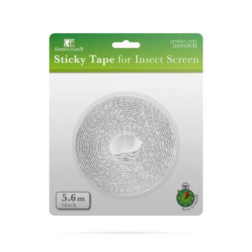 Garden of Sun Sticky Tape for Insect Screen, white, 5.6m