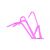 Rózsaszín Óriás Csavart Szívószál - 12 db - 50 cm 82352271