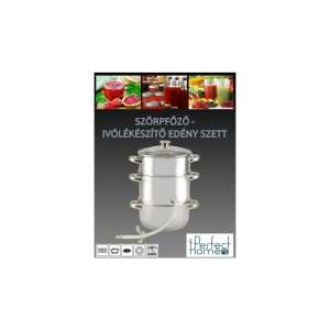 Rozsdamenetes szörpfőző- ivólékészítő, gyümölcsgőzölő edény szett
