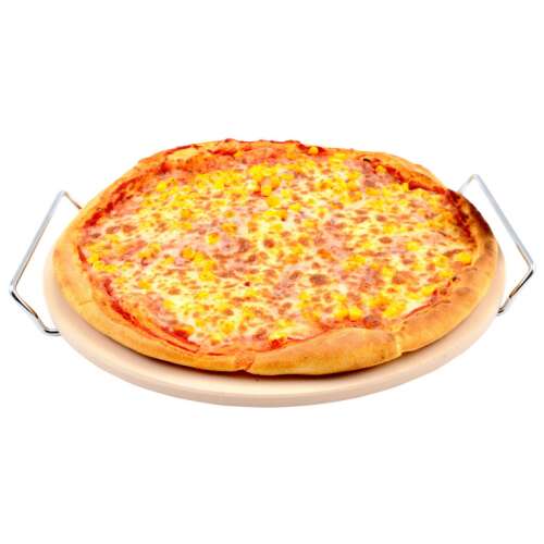 Pizzasütő kő lap 33 cm, állvánnyal 43931532