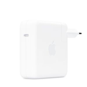 Szögletes nézet az Apple 96W USB-C hálózati adapterről - Laptop kiegészítő