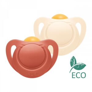 NUK For Nature latex cumi 0–6 h 2 db box piros, vel. 0-6 h