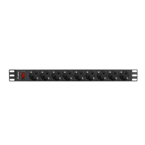 Филтър, Lanberg power distribution unit (PDU) 19" 1U 16A 9xSchuko outlets,black 113758895