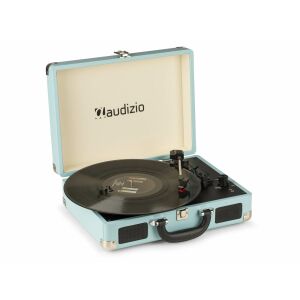 Audizio RP114BL &#8211; Bakelit lemezjátszó bőrönd kialakításban &#8211; kék 113773834 - Lemezjátszó