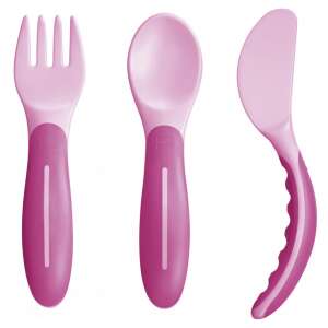 Mam 6h+ evéstanuló Evőeszköz készlet #rózsaszín 74581698 Gyerek tányérok, evőeszközök, étkészletek - Evőeszköz szett
