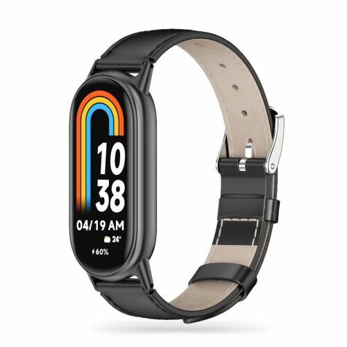 Tech-Protect Leatherfit szíj Xiaomi Smart Band 8/8 NFC-hez - fekete 113796241