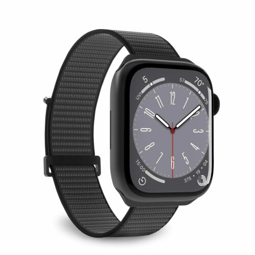 Puro Sport nylon szíj Apple Watchhoz 42 / 44 / 45 / 49 mm - fekete 113796412