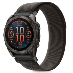 Tech-Protect nylon szíj Garmin Fenix 5X / 5X PLUS / 6X / 6X Pro / 7X / 8 (51MM) készülékhez - fekete 113796495 - Okosóra szíj