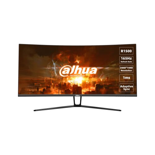 DAHUA LM34-E330C 34-calowy Zakrzywiony Monitor Gamingowy, Częstotliwość Odświeżania 165Hz, WQHD