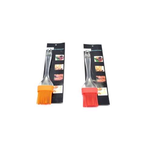 2 db szilikon sütőecset átlátszó műanyag nyéllel, tökéletes grillezéshez, sütéshez és főzéshez