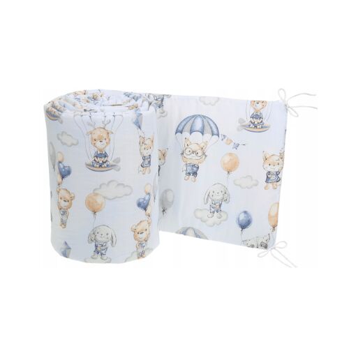 BabiM Rácsvédő kiságyhoz 360x30 Kék állatok II 135655887