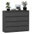 Komód R120-S8 antracit komód 8 fiókkal, modern stílus