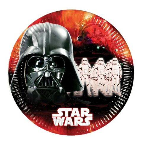 Star Wars Sötét Oldal Papírtányér - 8 db - 23 cm 122071462 - Star Wars