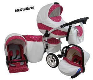 Babycruiser Arida Babakocsi KOL:06 #fehér-rózsaszín 30324103