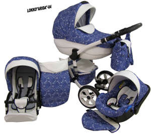 Babycruiser Arida Babakocsi KOL:04 #kék-fehér 30324095