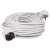 White 10 meter extension cord with one socket