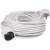 White 10 meter extension cord with one socket