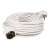 White 10 meter extension cord with one socket