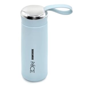 Termos Nice 400ml, Albastru - Sticlă izolată din oțel inoxidabil cu mâner - ABYZ