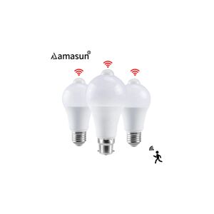 Amasun mozgásérzékelős LED izzó, E27 foglalat, meleg fehér, 5W - Izzó