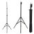 Maclean MC-163 Ringlichtstativ, höhenverstellbar, schwarz, Stativ