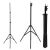 Statyw do lampy pierścieniowej Maclean MC-163, regulowana wysokość, czarny, trójnóg