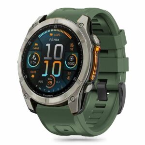 Tech-Protect szilikon szíj Garmin Fenix 5S / 5S PLUS / 6S / 6S Pro / 7S / 8 (43MM) - zöld 113859980 - Okosóra szíj