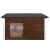 Dechland XL dog house front view, insulated wooden pet house