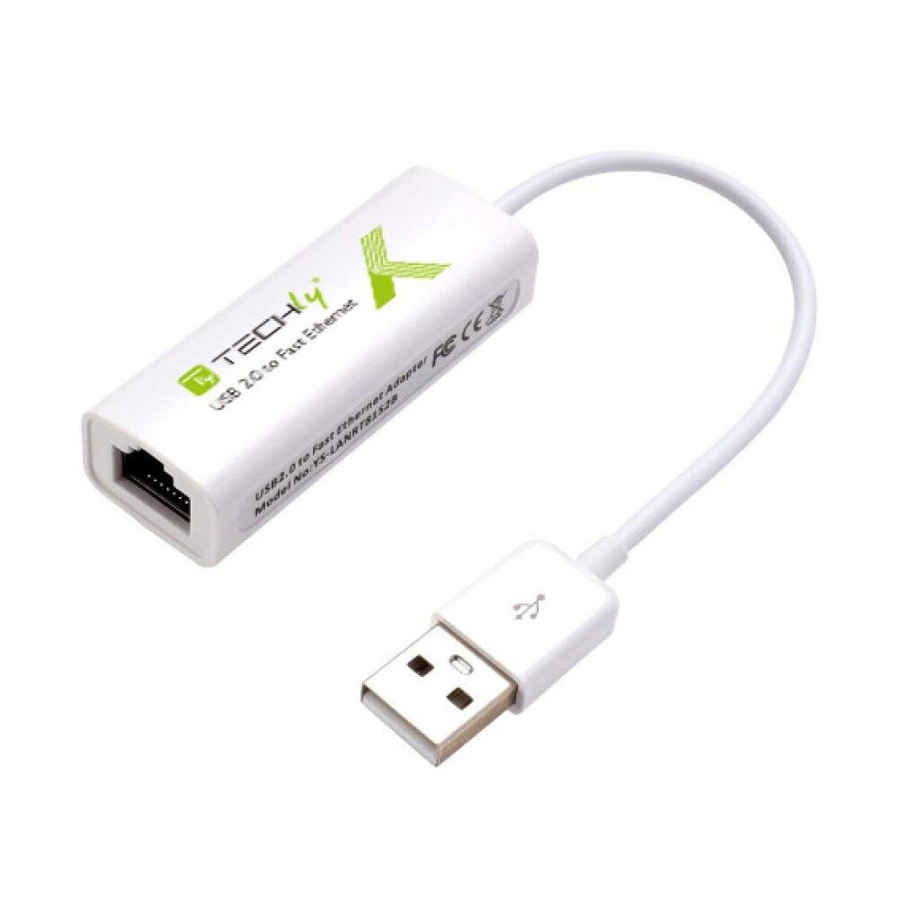 Techly USB 2.0 auf RJ45 10/100 Konverter
