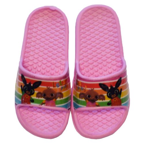 Ružové papuče pre deti Bing Bunny, dizajn s kreslenými postavičkami
