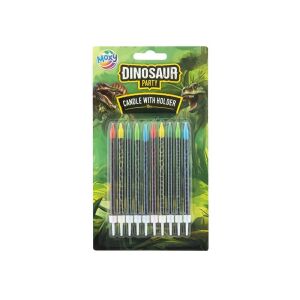 Dinowindlicht mit Kerzenhalter, 8 cm, 10 Stück 113869334 - Geburtstagskerzen und Tortenverzierungen