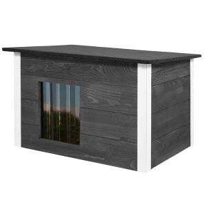 Dechland isoliertes Flachdach Doghouse L #grau