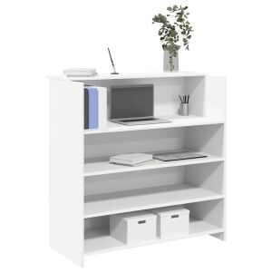 vidaXL recepciós pult fehér 100x50x103,5 cm szerelt fa