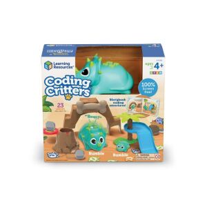 Learning Resources Coding Critters krabica, programovacia hračka dinosaurus pre deti, STEM hračka, programovanie bez obrazovky, od 4 rokov - Learning Resources
