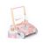 Rosa Holz-Gehwagen mit Aktivitätszentrum, UMU Toys, 5 in 1, für Kleinkinder, Baby-Gehwagen, Lern-Gehwagen, Schiebe- und Ziehspielzeug, Babyspielzeug, Holzspielzeug, Lernspielzeug