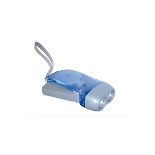 Handkurbel-Taschenlampe mit 2 LED-Leuchten