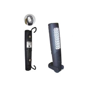 Lampă de lucru portabilă JBM cu 24 + 6 LED, suport magnetic dublu și bază metalică - Lămpi de lucru