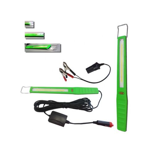 Lampa robocza JBM COB LED z ładowarką samochodową i zaciskami