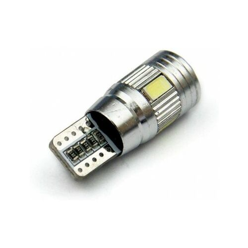 Biela LED žiarovka do auta T10 6 SMD 5630 Canbus